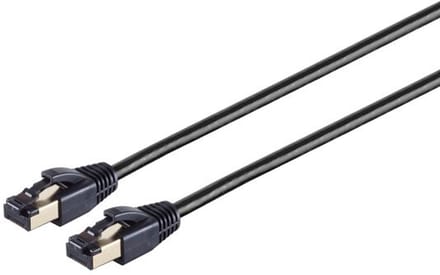 Patchkabel cat 8.1 F/FTP PIMF LSZH schwarz 5,0m
