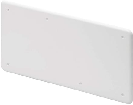 Afdekplaat met schroeven voor verdeeldoos 296 x 153 mm maat 7