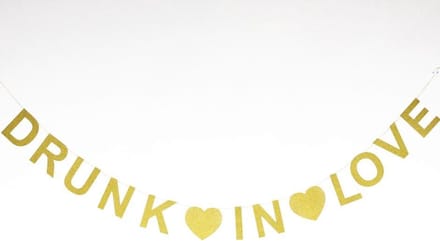 Drunk in Love slinger | Goud - Glitters - Bruiloft