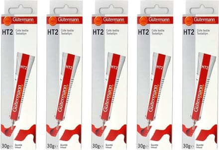 Gütermann Textiellijm HT2 30 gr. - 5 TUBES