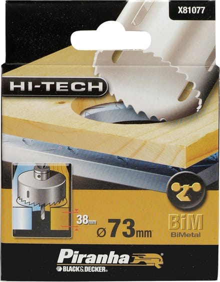 Piranha HI-TECH gatenzaag bimetaal 73 mm X81077