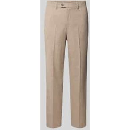 Regular fit stoffen broek met persplooien