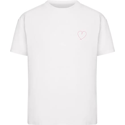 Dames-T-shirt Miss Tee Hearts Line Pattern