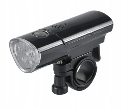 Fietslamp Voorzijde Zwart 5 LED Super White