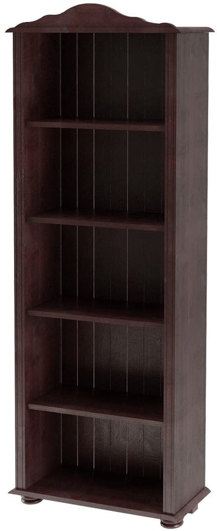 Mette-Boekenkast - Donkerbruin Massief Grenenhout - 181 cm