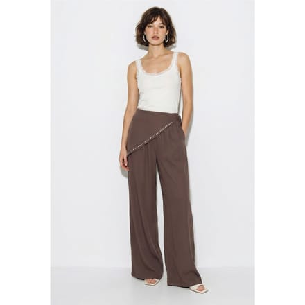Brede Pijpen Pull-On Broek