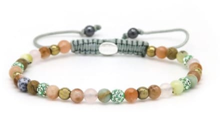 Karma Armband Spiral Coco XXS Green Crystal 4 MM