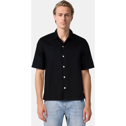 AllSaints Nyon Ss Shirt Black Größe: M | Casual hemden Outlet | Herren | Schwarz