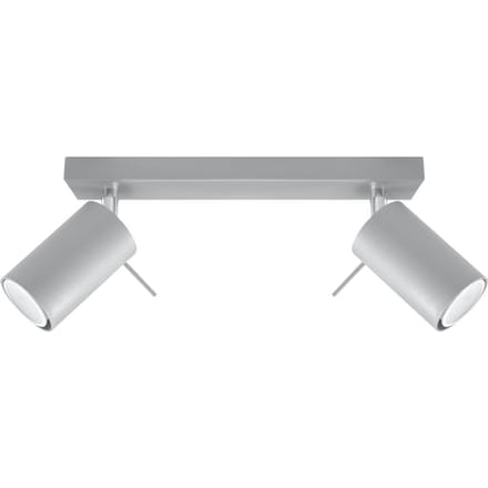 Sollux Lighting Plafondlamp Ring - GU10 - grijs - staal - 16x30x6cm