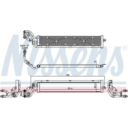 Radiator NISSENS 606268