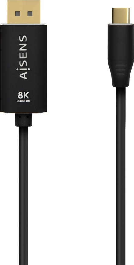 AISENS A109-0687 video kabel adapter 1,8 m USB Type-C DisplayPort Zwart
