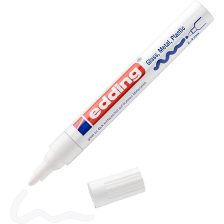 edding-750 glanslakmarker wit  1Stuks 2-4 milimeter /  4-750-9-049