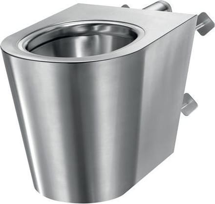 WC S21 P TC staand horizont toevoer RVS 304 mat