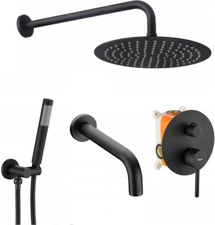 Rea Lungo Regendouche Zwart 9cm