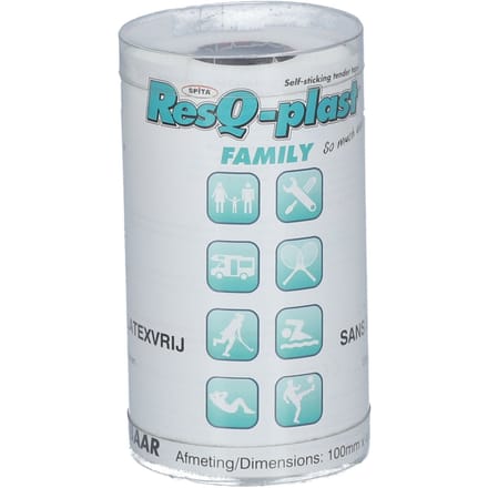 ResQ-plast Familie Wit 100mm 1 Pleister