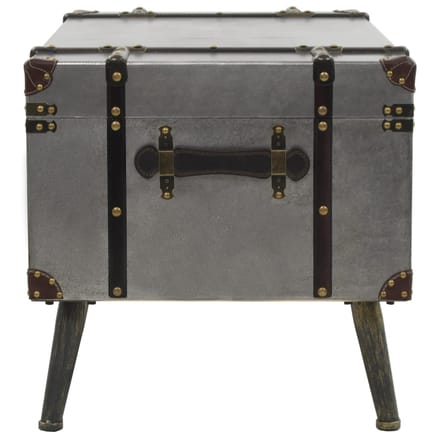 vidaXL - Salontafel - 102x51x47,5 - cm - MDF - en - aluminium