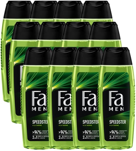 12x Fa MEN 2in1 douchegel Speedster - 250ml