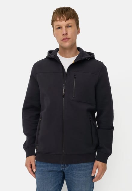 camel active fleXXXactive®-sweatjack met capuchon - Maat menswear-L - Navy blauw