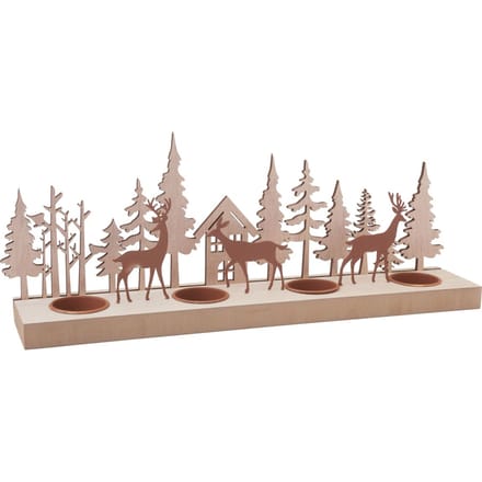 VBS Theelichthouder "Herten in het bos"
