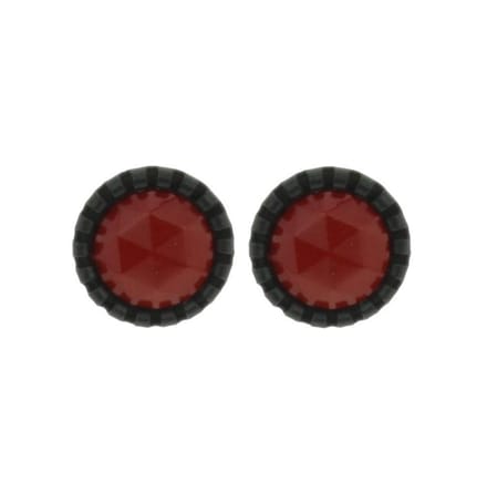 Behave - Oorstekers - Rond 1,3 cm - donker rood