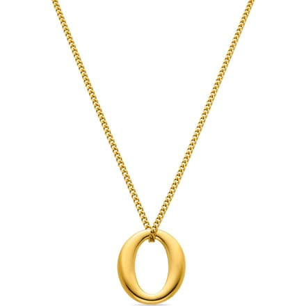 Luxenter Ausa collier in 18k geelgouden afwerking