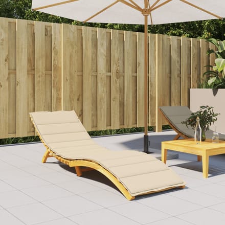 vidaXL - Ligbedkussens - Oxford - stof - (100% - polyester) - Beige