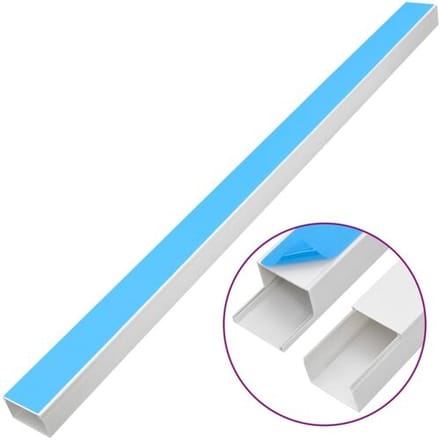 vidaXL Kabelgoot zelfklevend 60x60 mm 10 m PVC