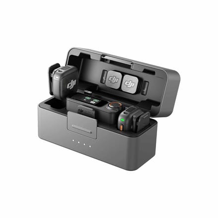 DJI Mic 3 (1 TX + 1 RX), draadloze microfoon voor iPhone/camera/Android, ultralicht, adaptieve versterkingsregeling voor gebalanceerd volume, tot 28