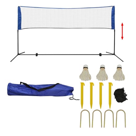 vidaXL - Badminton - net - met - shuttles - 300x155 - cm