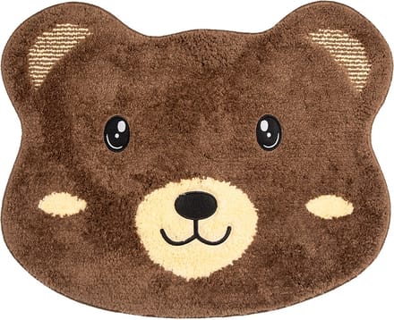 Clayre & Eef Badmat 60x48x1cm Bruin Polyester Beer