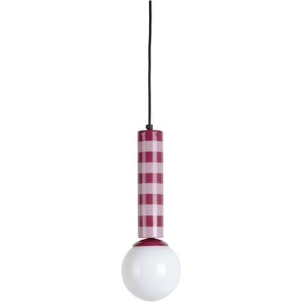 Leitmotiv hanglamp rayado dark mauve & soft lavender