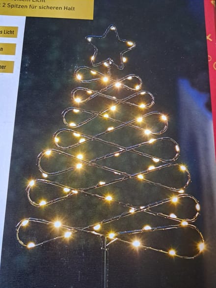 Livarno Home LED Tuinprikker kerst verlichting - Kerstboom - 48 cm - Met 6 uurs Timer
