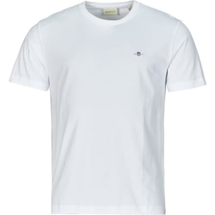 Gant T-shirt Shield Logo Wit - Maat S - Heren - Casual T-shirts