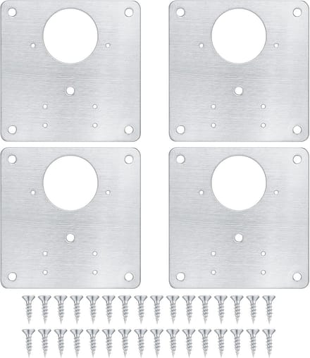 Solidchoice - Set van 4 Keuken Hinge Reparatieplaten met Schroeven