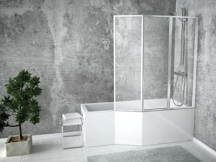 Badland INTEGRA hoekbad 150 x 75 cm rechts wit