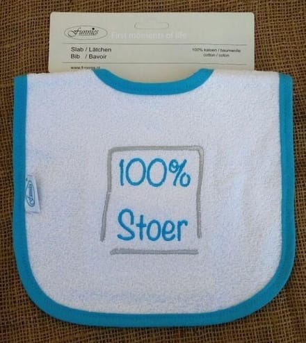 Slab met "100% stoer"