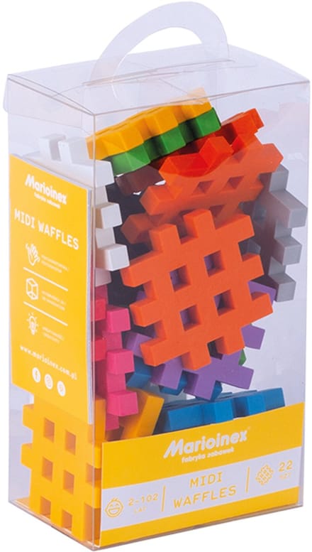 Midi wafel blokken 22 stuks - Marioinex - vanaf 24 maanden