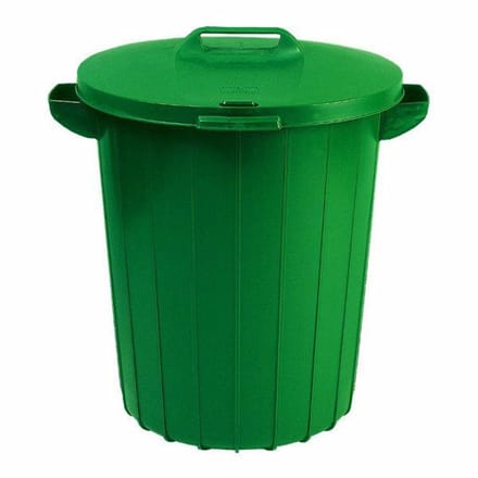 Curver - Afvalbak - 90L - Groen - Kunststof - Met Handvatten