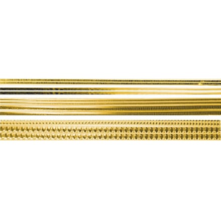 Decoratieve wasstrips assortiment - Goud-Glanzend