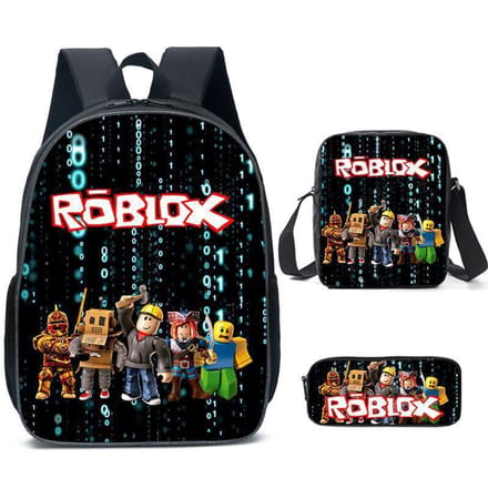 Roblox Student Schooltas Basisschool en Middelbare School Rugzak Modetrend Rugzak Drie Delig Set Backpack