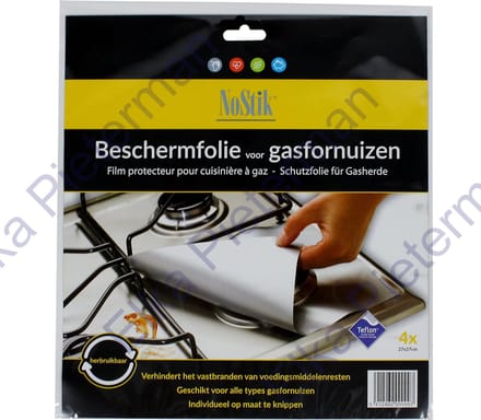 beschermfolie gasfornuizen 27x27cm 4 stuks