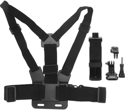 Verstelbare Camera Strap Holder met Borstband - Geschikt voor Mobiele Telefoons en Camera's