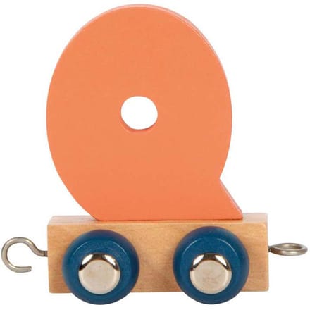 Small Foot - Wooden Letter Train Polar - Q