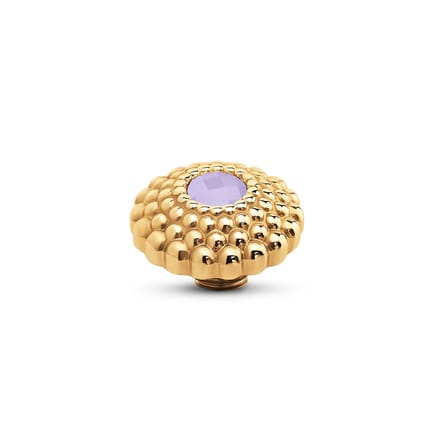 Melano Vivid Lotus CZ Steentje Milk Lavender | Goud