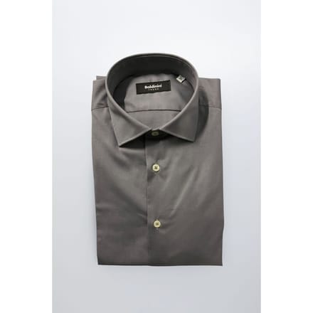 Baldinini Trend Grijze Katoenen Heren Shirt
