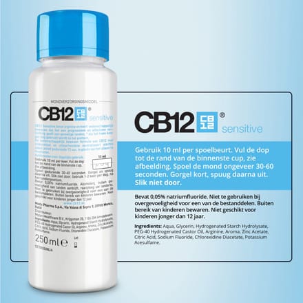 CB12 Mondwater Sensitive - 2 x 250 ml - Voordeelverpakking