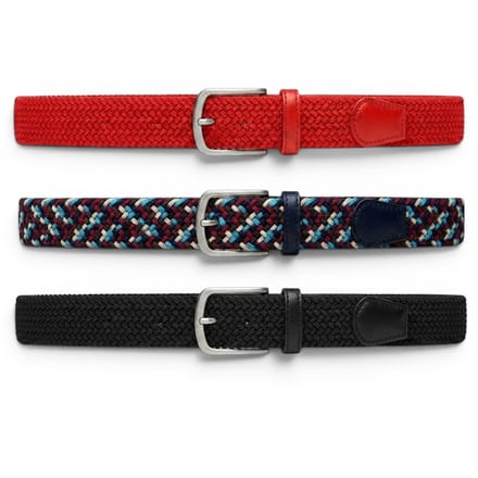 Safekeepers Gevlochten Riem Dames & Heren - Elastisch - 3 Stuks Blauw, Rood en Multicolor