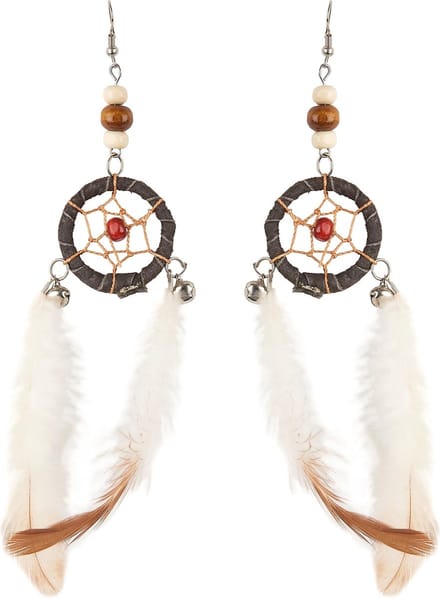 Carnaval verkleed accessoires Indianen oorbellen - dromenvangers - kind/volwassenen