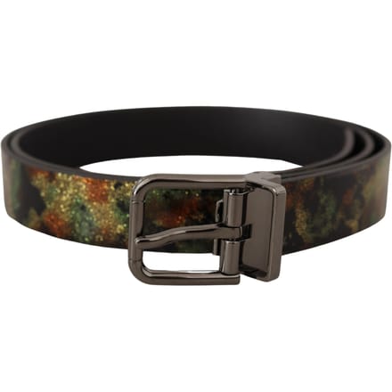 Glitter Camo Leren Riem