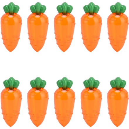 10 STUKS Wortelvormige Snoepdoos Plastic Snoepkoker Container voor Bruiloftsbedankje FeestcadeauTransparant orange